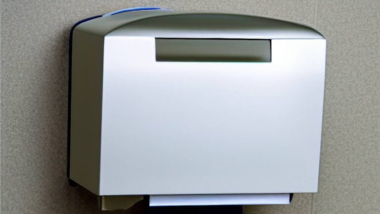 Hand dryers vs paper towels - paper dispenser on wall