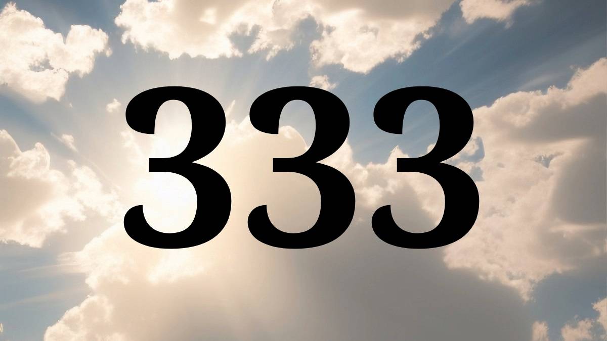 333 Angel Number Meaning - fluffy clouds with sun peaking through