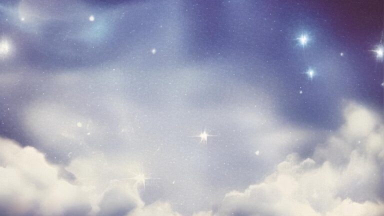 555 angel number meaning - clouds and stars