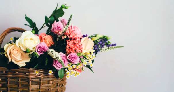sending condolences flowers - floral basket