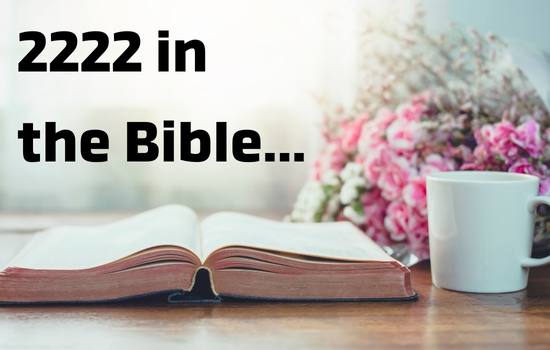 Biblische Bedeutung der Engelszahl 2222 - offene Bibel mit Kaffeetasse
