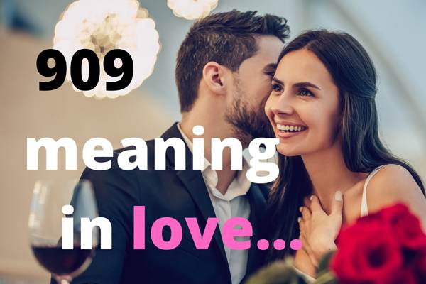 what does the angel number 909 mean in love and relationships - couple smiling