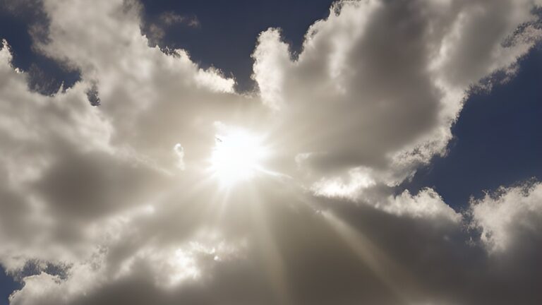 cloud quotes to inspire and amaze you - clouds in sky with sun peeking through