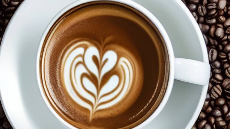 five coffee hacks - mug of coffee in bed of beans