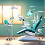 Image depicting a person in a dentist chair