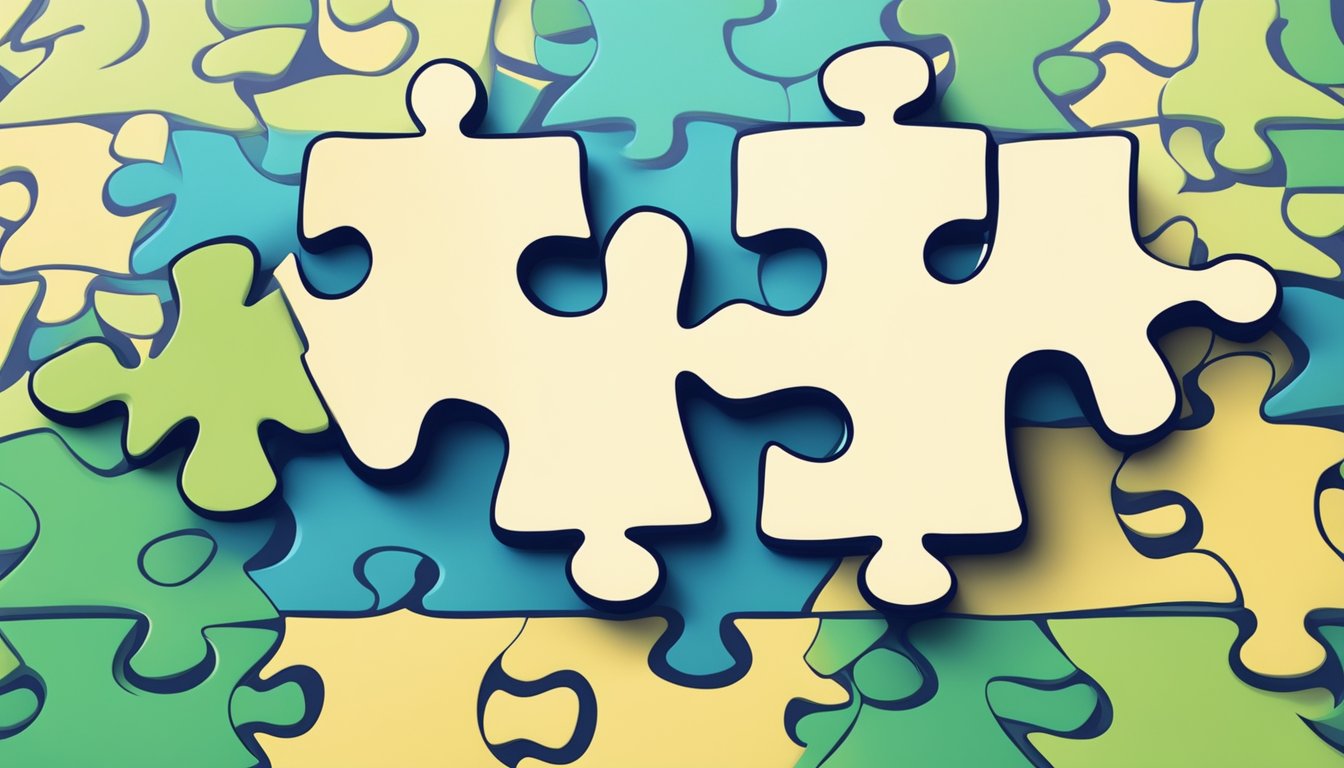 A close-up of two intertwined puzzle pieces symbolizing the importance of connection in interpersonal relationships